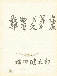 歌曲《等你等了那么久》原唱