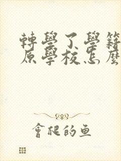 转学了学籍还在原学校怎么办