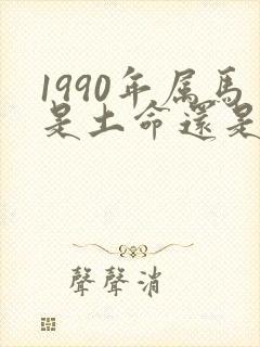 1990年属马是土命还是火命封面