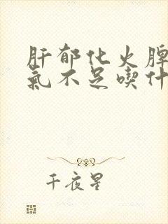 肝郁化火脾虚肾气不足吃什么中成药