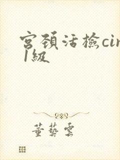 宫颈活检cin 1级