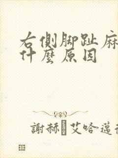 右侧脚趾麻木是什么原因封面