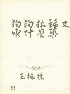 狗狗拉稀又拉血吃什么药封面