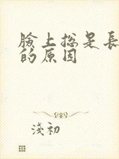 脸上总是长粉刺的原因