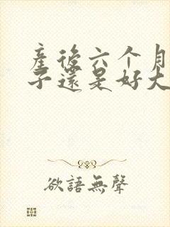 产后六个月了肚子还是好大怎么办