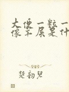 大便一粒一粒的像羊屎是什么原因