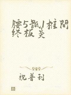 腰5骶1椎间盘终板炎
