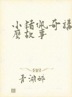 小猪佩奇讲了什么故事