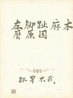 左脚趾麻木是什么原因