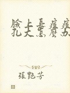 脸上长痘痘后毛孔大怎么办