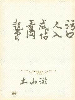 观看成人污污免费网站入口