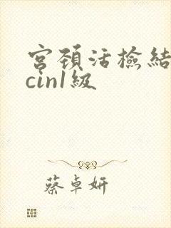 宫颈活检结果 cin1级