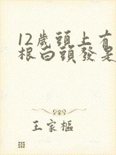 12岁头上有几根白头发是怎么回事