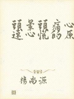 头晕头痛心跳加速心慌的原因