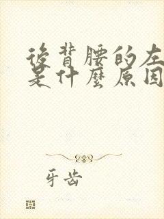 后背腰的左侧疼是什么原因