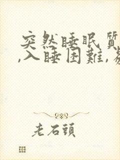 突然睡眠质量差,入睡困难,易醒封面