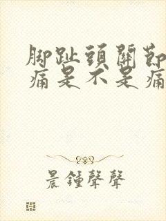 脚趾头关节有点痛是不是痛风