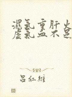 湿气重肝火旺脾虚气血不足封面