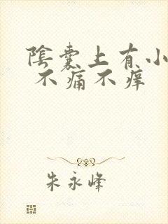 阴囊上有小疙瘩 不痛不痒
