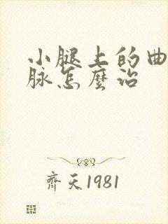 小腿上的曲张静脉怎么治