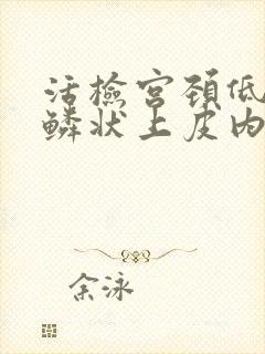 活检宫颈低级别鳞状上皮内病变是什么意思