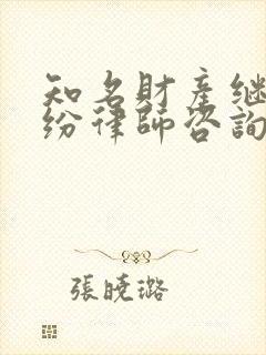 知名财产继承纠纷律师咨询封面