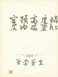 宫颈高度鳞状上皮内病变hsil是什么意思