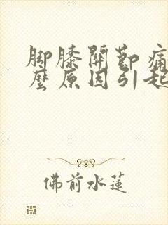 脚膝关节痛是什么原因引起的