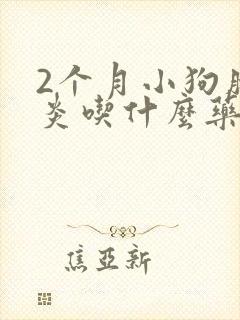 2个月小狗肠胃炎吃什么药