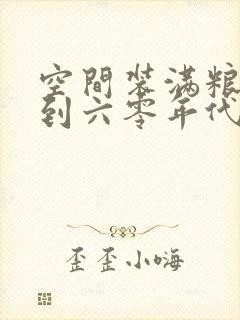 空间装满粮食回到六零年代