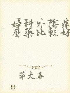 妇科外阴痒用什么药比较好效果快