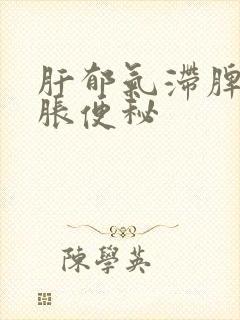 肝郁气滞脾虚腹胀便秘