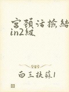 宫颈活检结果cin2级