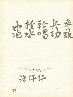 山楂干丹参黄芪泡水喝功效和作用
