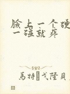 脸上一个硬疙瘩一碰就疼