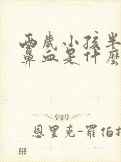 两岁小孩半夜流鼻血是什么原因引起的