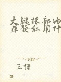 大腿根部内侧瘙痒发红用什么药