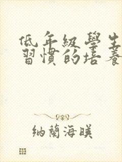 低年级学生学习习惯的培养