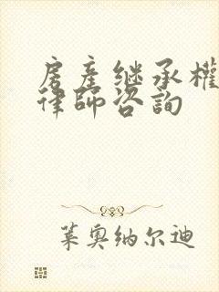 房产继承权纠纷律师咨询
