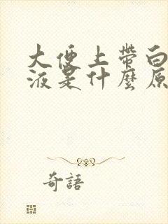 大便上带白色粘液是什么原因