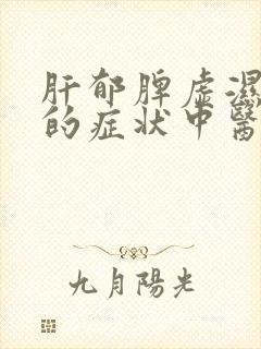 肝郁脾虚湿气重的症状中医治疗