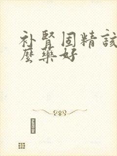 补肾固精该吃什么药好