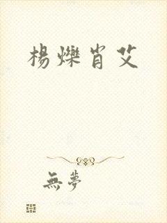 杨烁肖艾封面