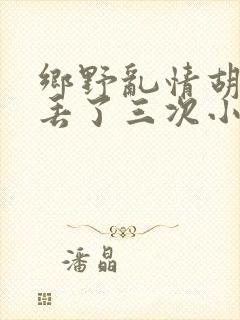 乡野乱情胡秀英丢了三次小说封面