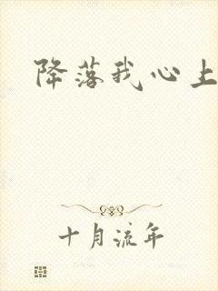 降落我心上
