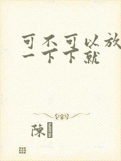 可不可以放进去一下下就