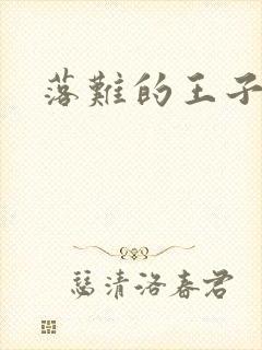 落难的王子封面