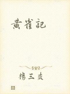 黄雀记封面