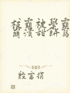 校霸被学霸玩到崩溃甜饼写手