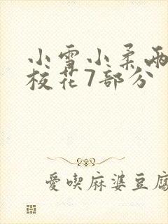 小雪小柔两个大校花7部分